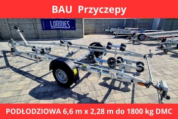 Przyczepa przyczepka podłodziowa do łodzi 6,6m Lorries PP18-7023 1800 kg