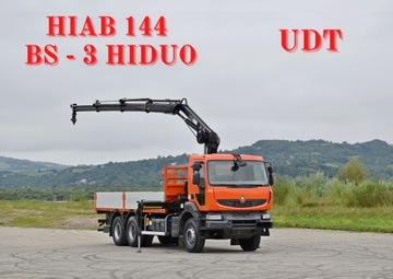 Renault Kerax 380 DXI*HIAB 144 BS-3HIDUO/PILOT*6x4