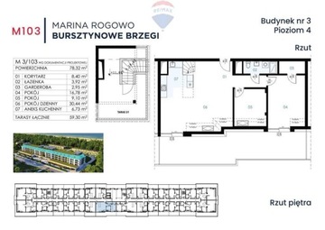 Mieszkanie, Rogowo, Trzebiatów (gm.), 78 m²