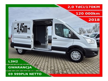 FORD TRANSIT L3H2 2,0TDCi/170KM KLIMA WEBASTO TEMPOMAT PDC HAK