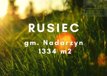 Działka, Rusiec, Nadarzyn (gm.), 1334 m²