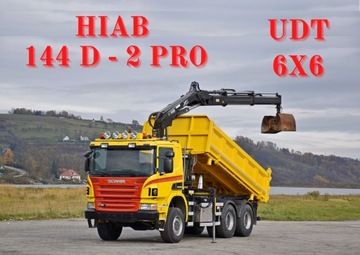 SCANIA P380 * BORDMATIC + HIAB 144 D - 2 PRO * 6x6 !