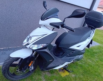 Skuter motocykl KYMCO AGILITY 16+ 125i CBS biała perła jaknowy salon piękny