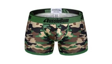 Bokserki męskie aussieBum moro camuflage zielone r.S