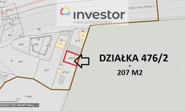 Działka, Kraków, 207 m²