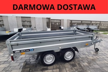 Przyczepka dwuosiowa TANDEM Lorries 260 cm x 138 cm 750 kg DARMOWA DOSTAWA