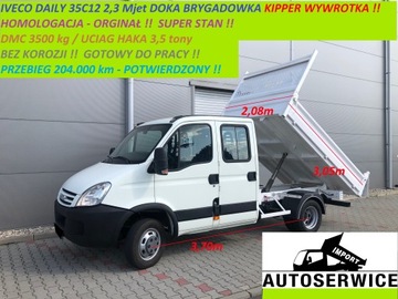 Iveco DAILY 35C12 2.3 DOKA BRYGADOWKA KIPPER WYWROTKA - ORGINAŁ !!!