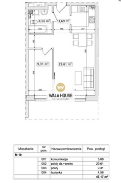 Mieszkanie, Mierzyn, 47 m²