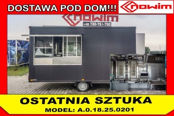 przyczepa gastronomiczna fast food truck 4,5 m mobilny biznes producent