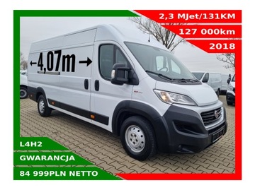 FIAT DUCATO L4H2 2,3 mJET/131KM KLIMATYZACJA TEMPOMAT DRZWI 270 STOPNI