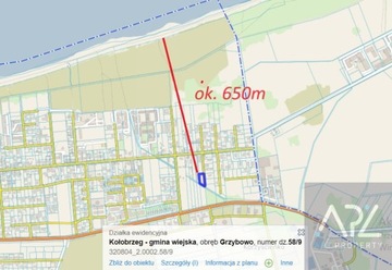 Działka, Grzybowo, 1879 m²