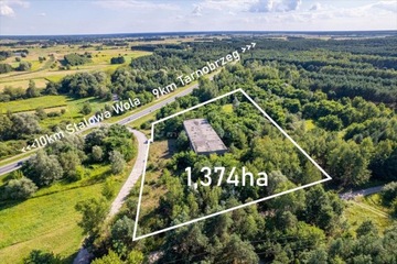 Działka, Grębów (gm.), 13740 m²