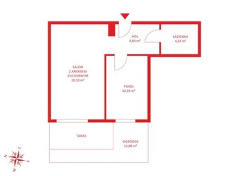 Mieszkanie, Rumia, Rumia, 40 m²