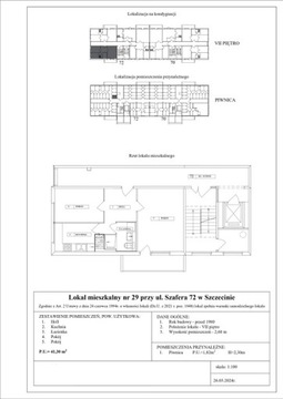 Mieszkanie, Szczecin, 41 m²