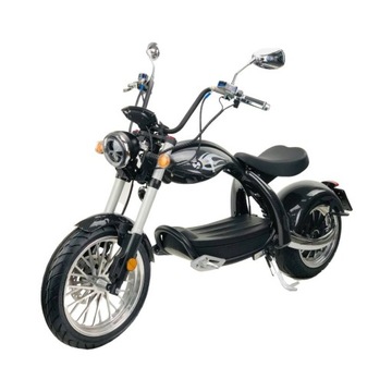 CHOPPER SKUTER ELEKTRYCZNY Z HOMOLOGACJĄ 2000W elektryczny FAT HARLEY