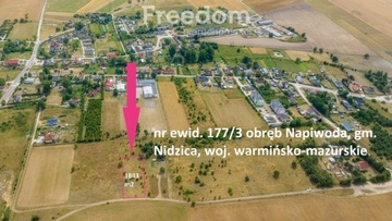 Działka, Napiwoda, Nidzica (gm.), 1843 m²