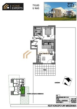 Mieszkanie, Lidzbark Warmiński, 46 m²