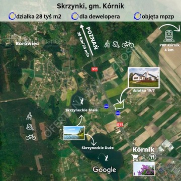 Działka, Skrzynki, Kórnik (gm.), 28241 m²