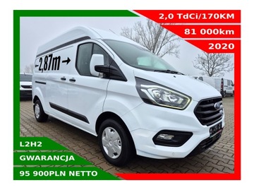 FORD TRANSIT CUSTOM L2H2 2,0 TDCI/170KM KLIMA KAMERA CZUJNIKI PARKOWANIA