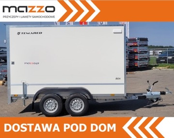 PRZYCZEPA KONTENER FURGON BOX TEMARED DOSTAWA 300x150x180CM 2000kg HAMOWANA