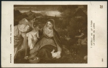 T. Vecelli - La Vierge au Lapin - Louvre 1910