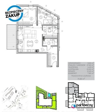Mieszkanie, Kwidzyn, 65 m²