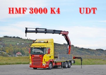 SCANIA R400 SKRZYNIA 6,50 m + HMF 3000 K4 + PILOT