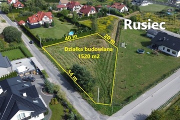 Działka, Rusiec, Nadarzyn (gm.), 1520 m²