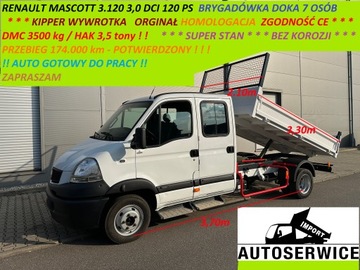 Renault MASCOTT 3.120 3.0 DCI DOKA Kipper Wywrotka ORGINAŁ HOMOLOGACJA !