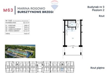 Mieszkanie, Rogowo, Trzebiatów (gm.), 26 m²