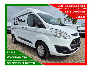 FORD TRANSIT CUSTOM L2H2 2,0 TDCI/131KM KLIMA WEBASTO CZUJNIKI HAK 2650kg