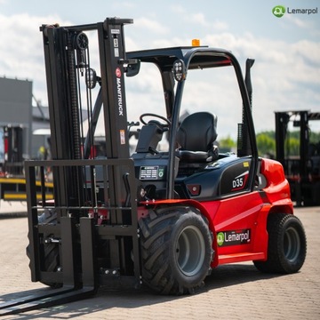 PÓŁTERENOWY WÓZEK WIDŁOWY MANITRUCK D35 , MANITOU