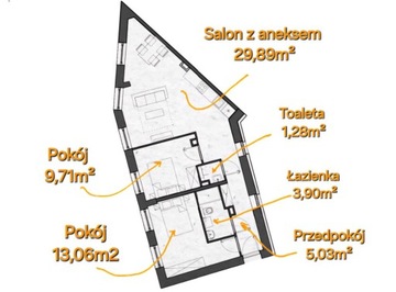 Mieszkanie, Wrocław, Psie Pole, 63 m²