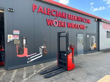 Paleciak elektryczny Linde 1000 kg 290 cm wózek