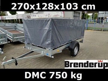 Przyczepka przyczepa Brenderup 2270 plandeka 80cm