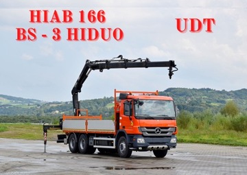 Mercedes Actros 2636*HIAB 166 BS-3 HIDUO+PILOT/6x4