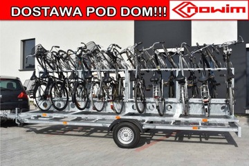 Przyczepa do przewozu 20 rowerów na rowery lekka rowerowa nowa 750 kg Nowim