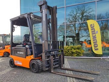 Wózek widłowy elektryczny Doosan B20X-5 2 tony duplex 3,7 m| 2012