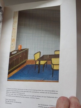 Katalog mebli 1938 rok Niemcy, Liczne zdjęcia / art deco, wzornictwo, tapet