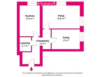 Mieszkanie, Brzeg, Brzeg, 54 m²