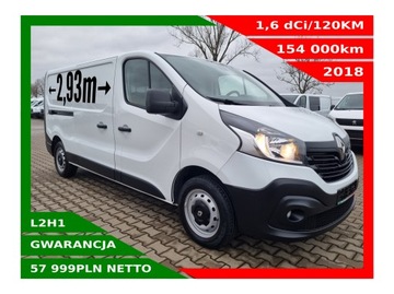 RENAULT TRAFIC LONG 1,6dCI/120KM DUŻA NAVI KLIMA TEMPOMAT CZUJNIKI KAMERA