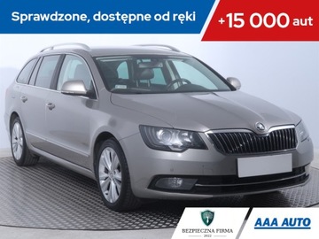 Skoda Superb 2.0 TDI, Serwis ASO, 167 KM, Skóra