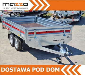 PRZYCZEPA TEMARED DOSTAWA PLATFORMA 304x153CM DMC750KG DEMONTOWALNE BURTY