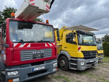 Podnośnik koszowy zwyżka 35 m Wumag WT 350 Mercedes Palfinger 370 Ruthmann