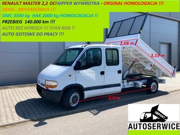 RENAULT MASTER 2,2 DCI Doka Kipper WYWROTKA HOMOL.