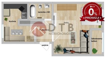 Mieszkanie, Zawiercie, Zawiercie, 45 m²