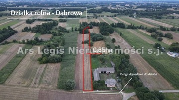 Działka, Dąbrowa, Brudzew (gm.), 8500 m²