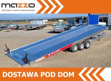 PRZYCZEPA LAWETA TEMARED DOSTAWA UCHYLNA 3500KG 480x206cm POMPA MANUAL.