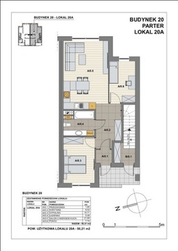 Mieszkanie, Kobylnica, 56 m²