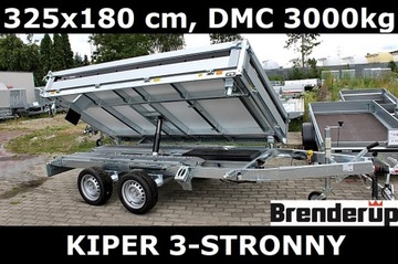 Przyczepa kiper Brenderup 5325 DMC3000kg 325x180cm